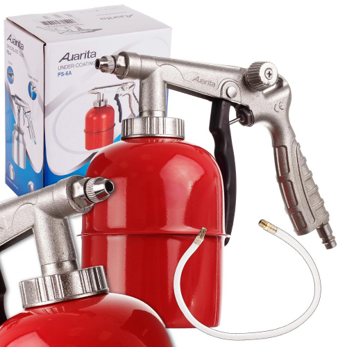 Пневмопистолет для нанесения антигравийных и антикоррозионных покрытий с бачком и гибкой насадкой в Украине