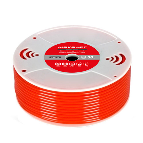 Шланг полиуретановый армированный в бухте PR 50м 10×14мм купить