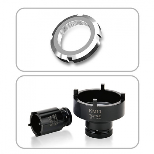 Набор головок для стопорных гаек с наружными зубьями (KM4-KM12) 9ед. заказать