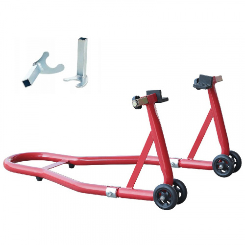 Подставка под заднее колесо мотоцикла L-образная 340 кг с 2 адаптерами купить