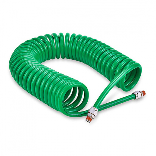 Шланг спиральный полиуретановый 8*12мм L=15м 1/4" внешняя резьба купить