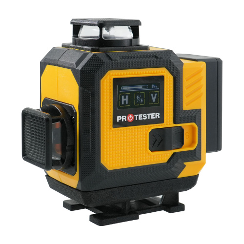 Лазерный уровень 16 линий 4D (2xH360/2xV360, LCD-дисплей, пульт ДУ + штатив - зеленый луч) купить