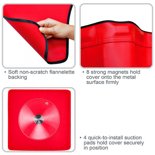 Накидка виниловая защитная на крыло 1050x580мм с магнитами и присосками недорого