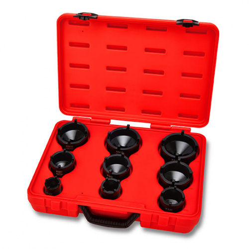 Набор головок для стопорных гаек с наружными зубьями (KM4-KM12) 9ед. купить