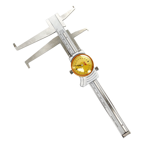 Штангенциркуль канавочный часового типа для измерения проточек, внутренних канавок и диаметров (0-150мм; 0,02 мм) купить
