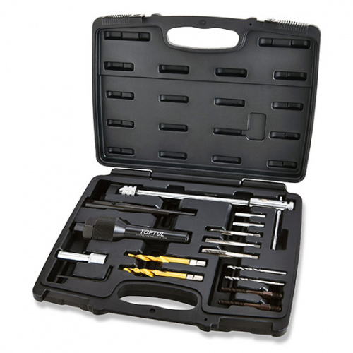 Набор для снятия поврежденных свечей накаливания и восстановления резьбы 16ед. купить