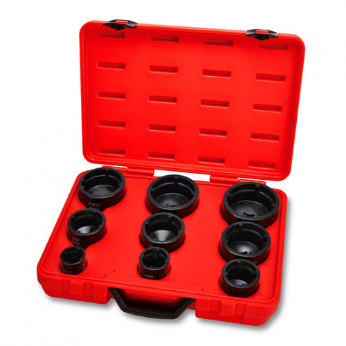 Набор головок для стопорных гаек с внутренними зубьями (KM4-KM12) 9ед. купить