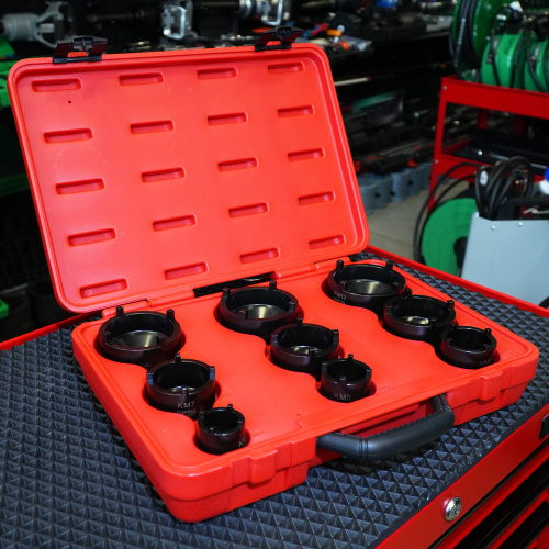 Набір головок для стопорних гайок із зовнішніми зубцями (KM4-KM12) 9од. в интернет-магазине