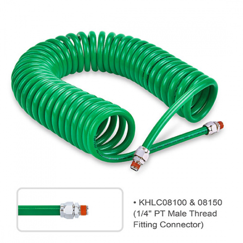 Шланг спиральный полиуретановый 8*12мм L=10м 1/4" внешняя резьба заказать