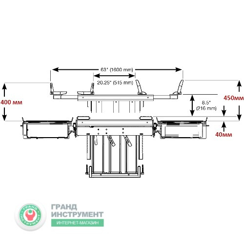 Траверса пневмогидравлическая 4082кг недорого