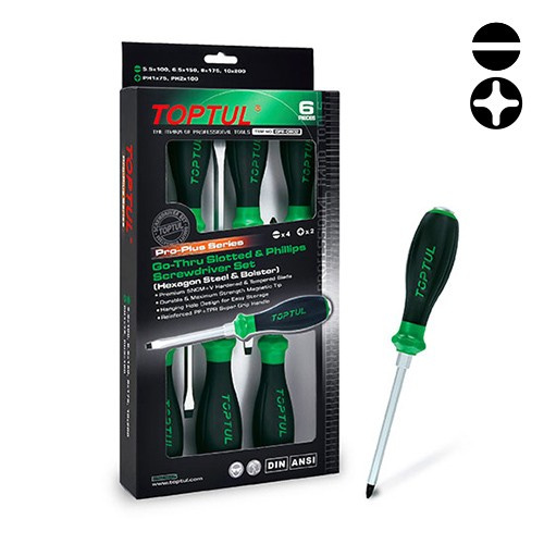 Набір ударних викруток із шестигранником 6 од. PRO-PLUS SERIES купить