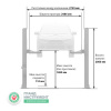 Подъемник автомобильный 2-х стоечный 4т 380В цена