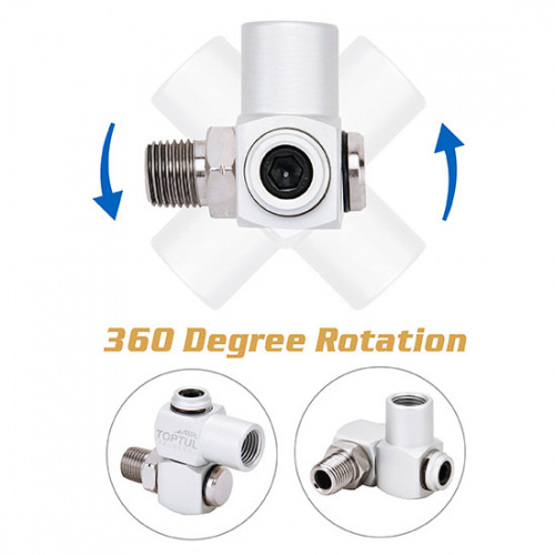 Шарнірний перехідник 1/4" для пневмоінструменту та повітряних ліній заказать
