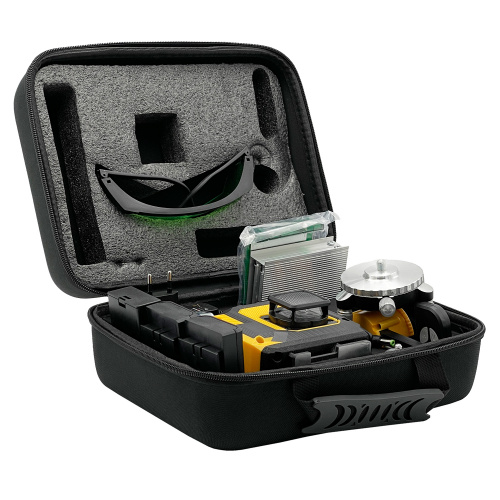 Лазерный уровень 16 линий 4D (2xH360/2xV360, LCD-дисплей, пульт ДУ + штатив - зеленый луч) заказать