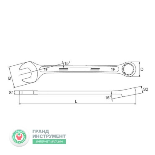 Ключ комбінований 19мм заказать
