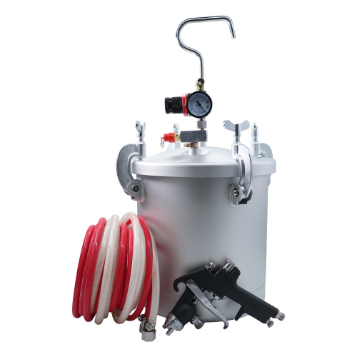 Пневматичний краскопульт HP в комплекті з баком для фарби 10л, довжина шлангів 5м, діаметр форсунки-4,0мм купить