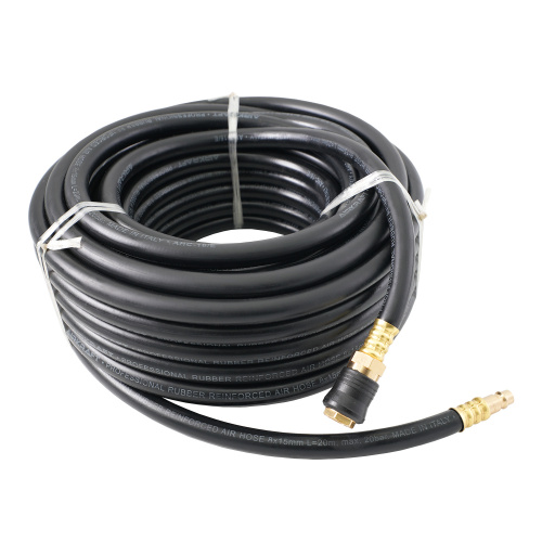 Шланг гумовий армований повітряний (PROFI) 20 атм 10x17мм, 10м з латунними швидкороз'ємними з'єднаннями купить