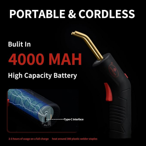 Комплект для ремонта пластиковых деталей (термостеплер аккумуляторный) в интернет-магазине